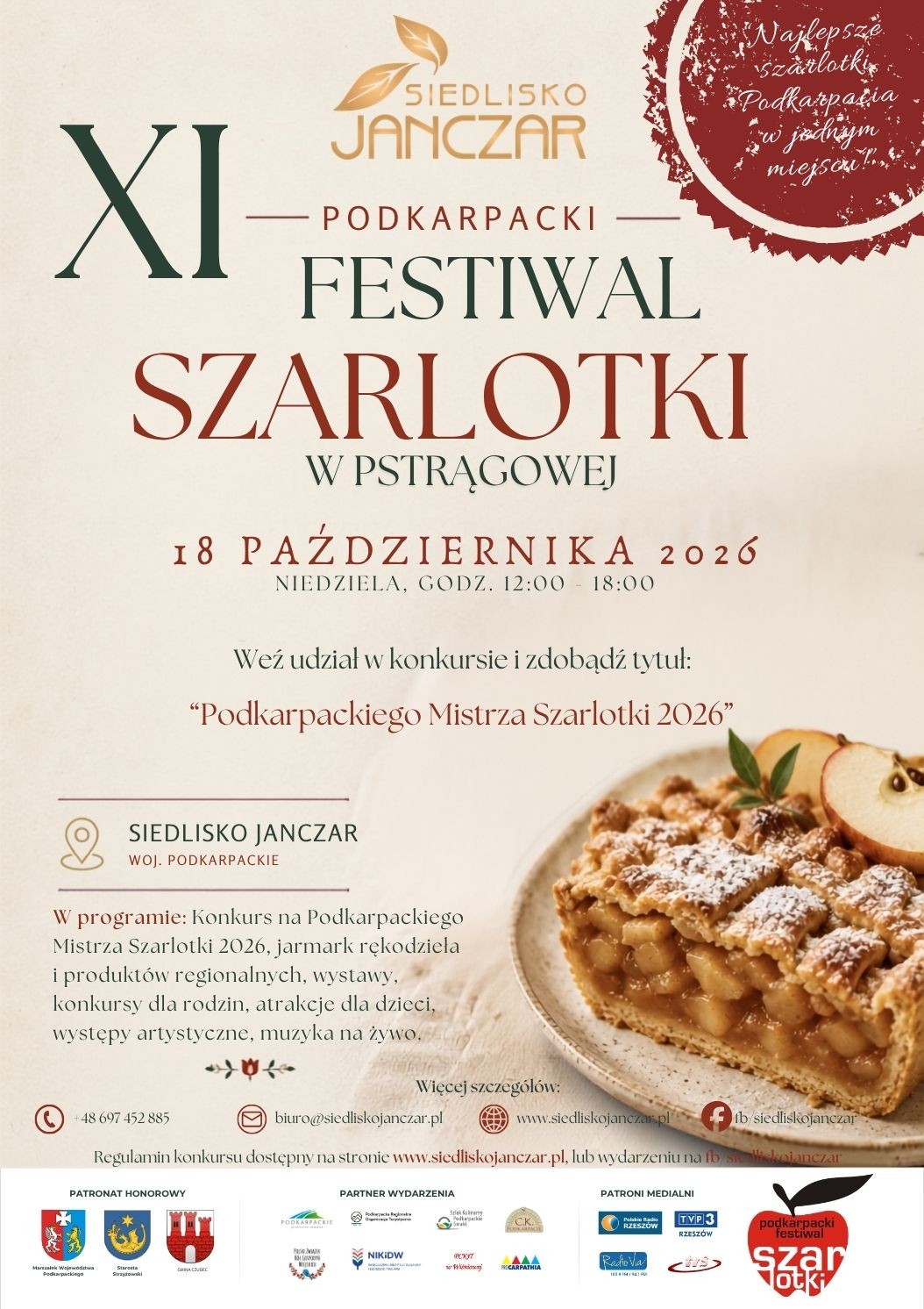 XI PODKARPACKI FESTIWAL SZARLOTKI